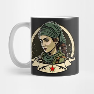 Solidarity with the YPJ / YPG Kurdish Mug